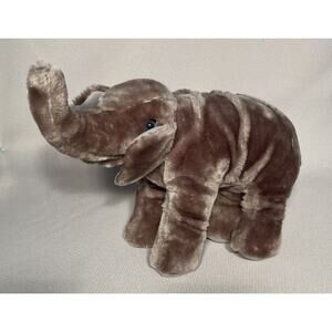 The Greatest Show on Earth Circus Elephant 16” Plush Gray Stuffed Animal Vintage